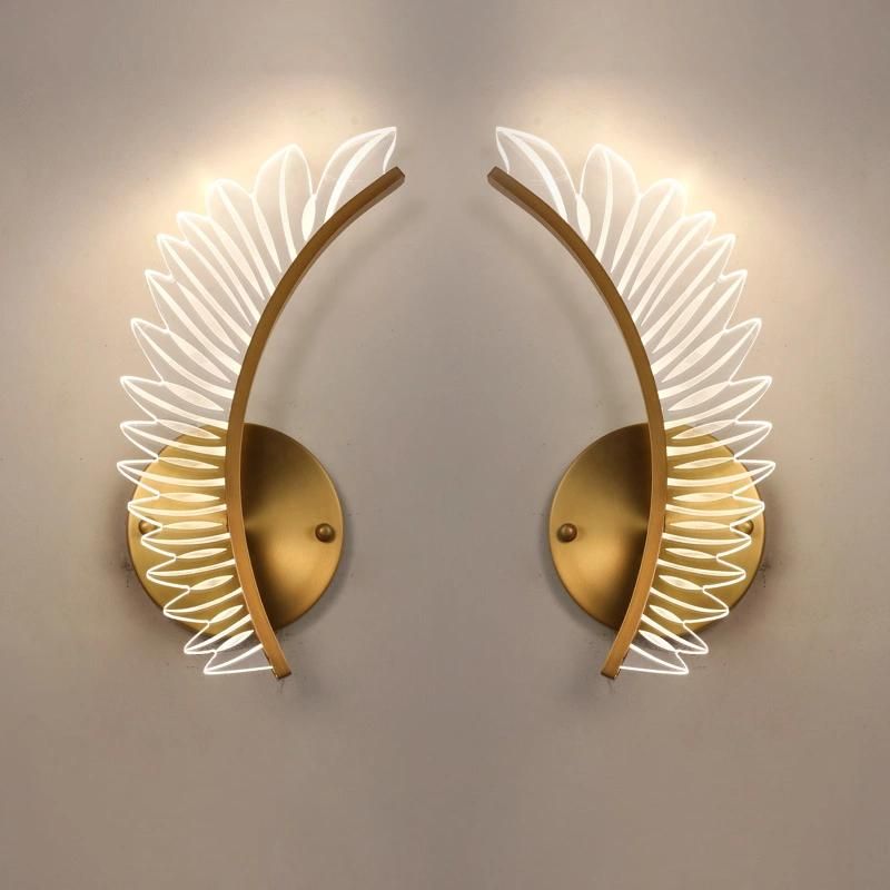 Modern Gold Designer Wall Lights for Bedroom Bedside Wall Sconce (WH-OR-125)