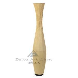 Elegant Vase Stand Floor Lamp with Yellow Wrinkled Fabric for Decorative (C5007254)