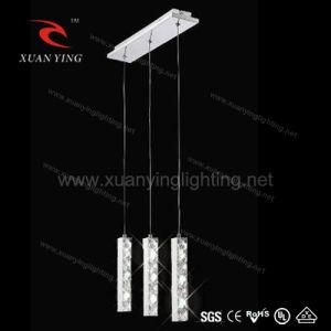 Creative LED Modern Crystal Pendant Lighting with Three Crystal Batten (Mv20180-3)