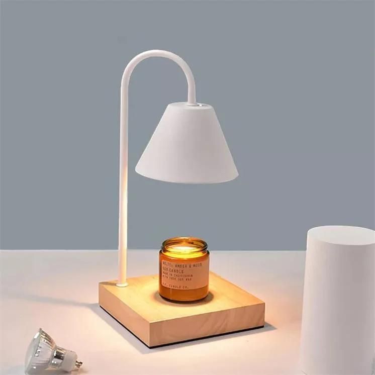 Fragrance Lamp Candle Melting Wax Candle Solid Wood Dimming Table Lamp Aromatherapy Lamp