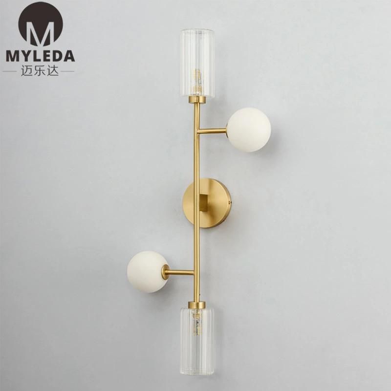 Modern Bathroom Mirror Light Brass Wall Sconce Modern Wall Light