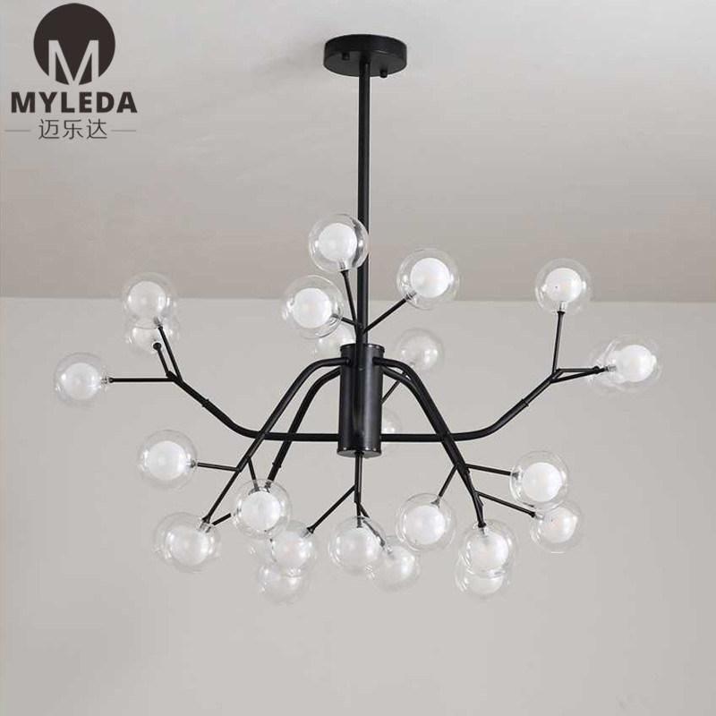 Modern Simple Bubble Ball Branch Pendant Lamp for Home Living Room Bedroom