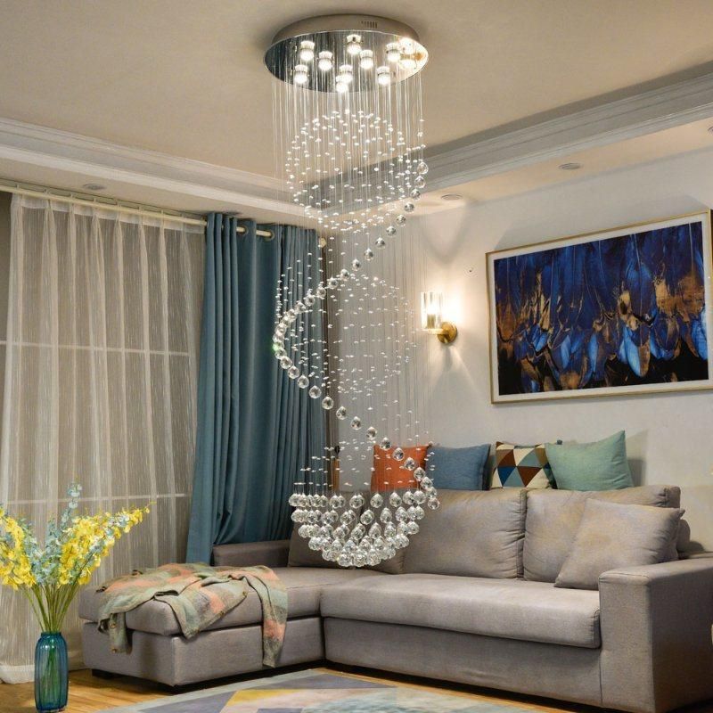Multiple Hanging Lights Chandelier and Perforated Single LED Chandelier