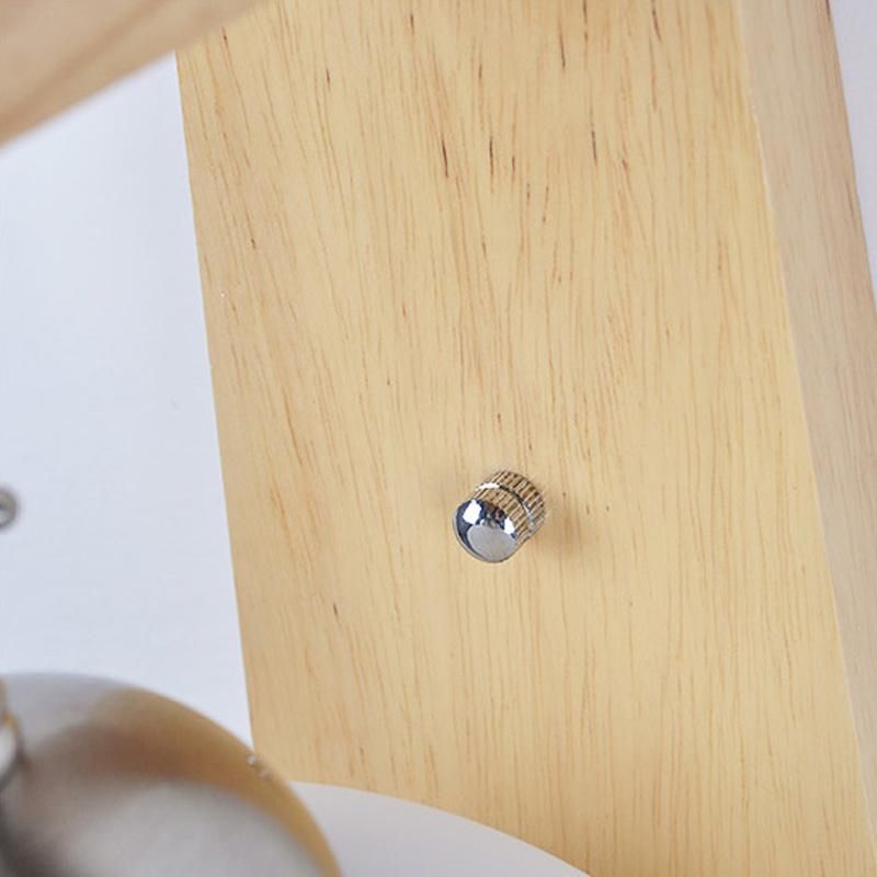Bedside Wall Lamp Bedroom Living Room Corridor Wood Simple LED Light