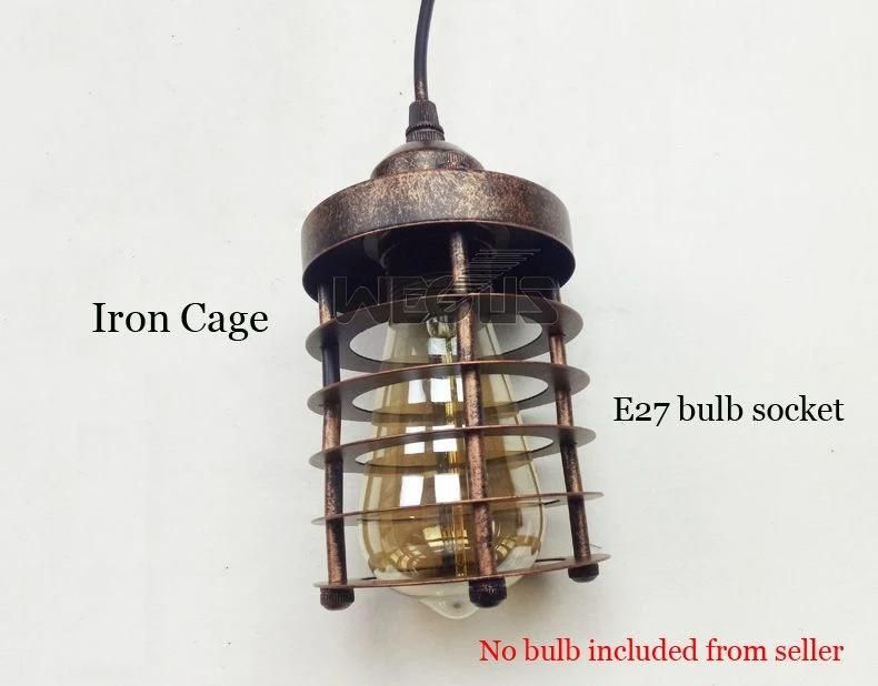 Industry Bedside Aisle Corridor Wind Vintage E27 Lifting Pulley Wall Lamp (WH-VR-32)