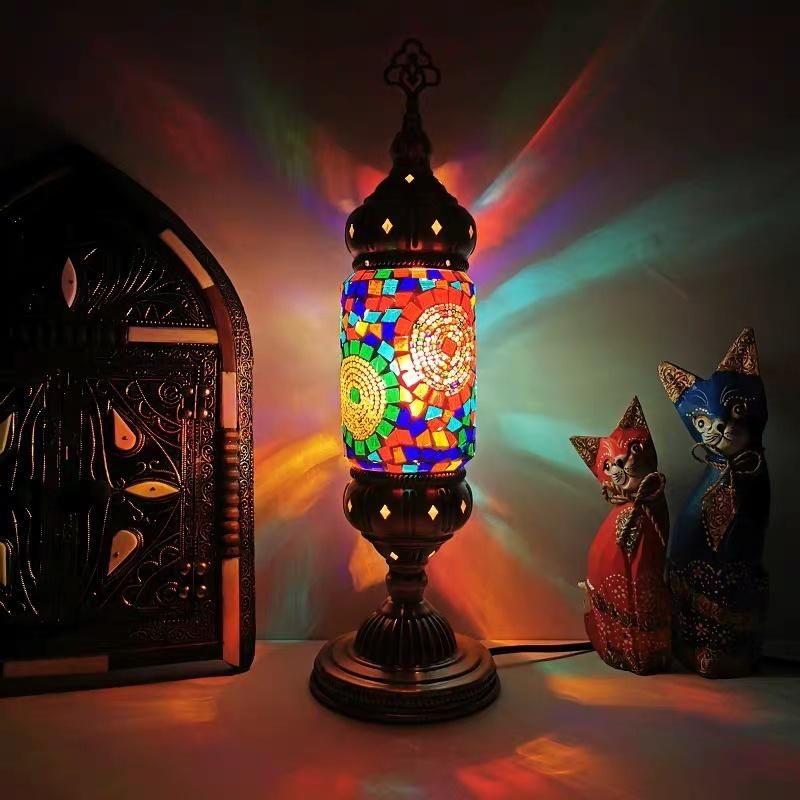 Southeast Asia Table Lamp Mediterranean Turkish E14 Table Lamps for Bedroom Bedside (WH-VTB-05)