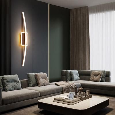 Bedroom Bedside Lamp Creative LED Strip Modern Simple Living Room Wall Light