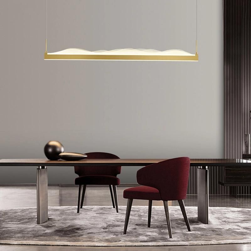 Simple Style Concise Linear Pendant Lamp Restaurant Bar Lamp Office Lamp