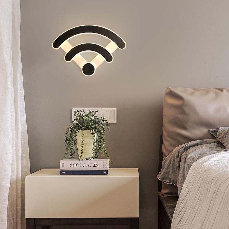 Hotel Restaurant WiFi Sign Energy Saving LED Wall Light Fixture