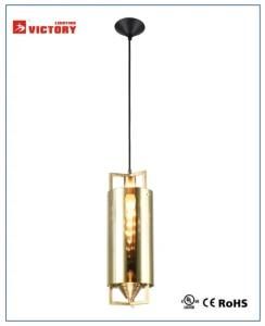 Simple Gold Glass Shape Pendant Hanging Light for Indoor Lighting