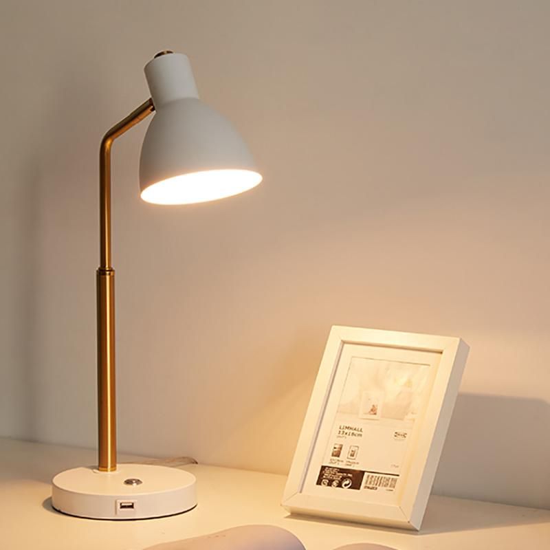 Metal Classical Table Lamp Durable Desk Lamp Reading Light Office Lamp