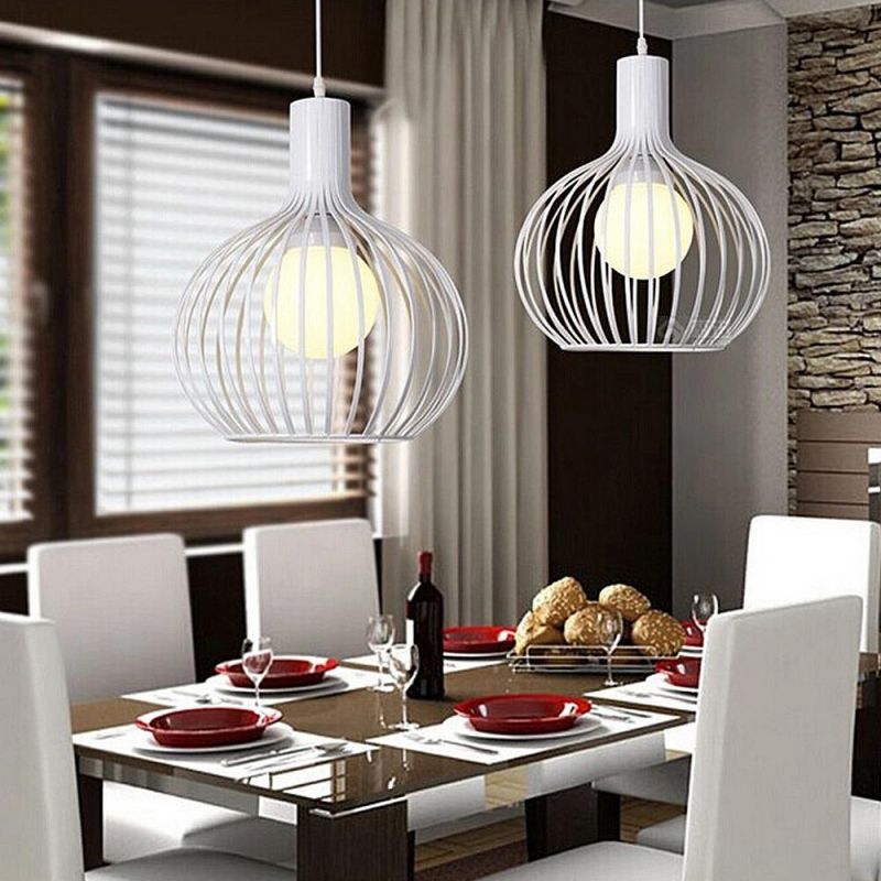 Nordic Log Pendant Light Creative Restaurant Hotel Japanese Tatami Art Lamp Personality B & B Solid Wood Bird Cage Pendant Light