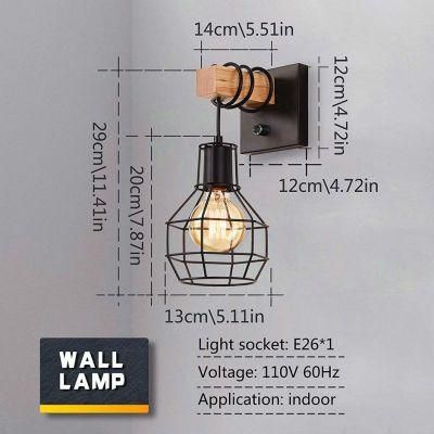 Lightess Black Wall Sconces with Dimmer on off Switch Vintage Cage Wall Mount Light Fixture Industrial Farmhouse Lighting Living Room Kitchen