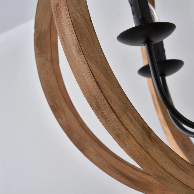 Industry Pendant Lighting Solid Kitchen Bar Coffee Shop Dining Room Solid Wood Pendant Lights (WH-VP-113)