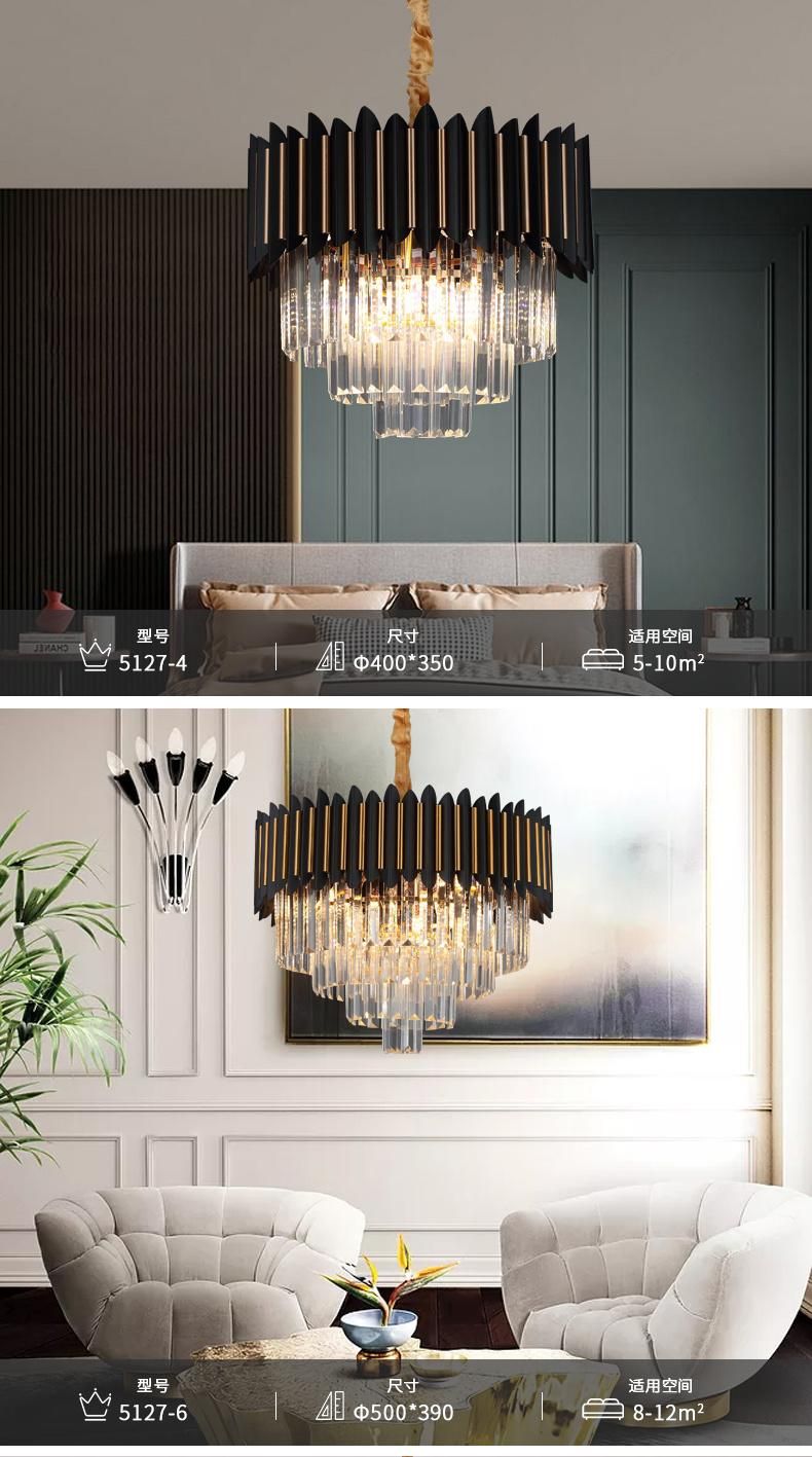 European Luxury Style Ornate Indoor Chandelier Bedroom Dining Room Pendant Lamp Light