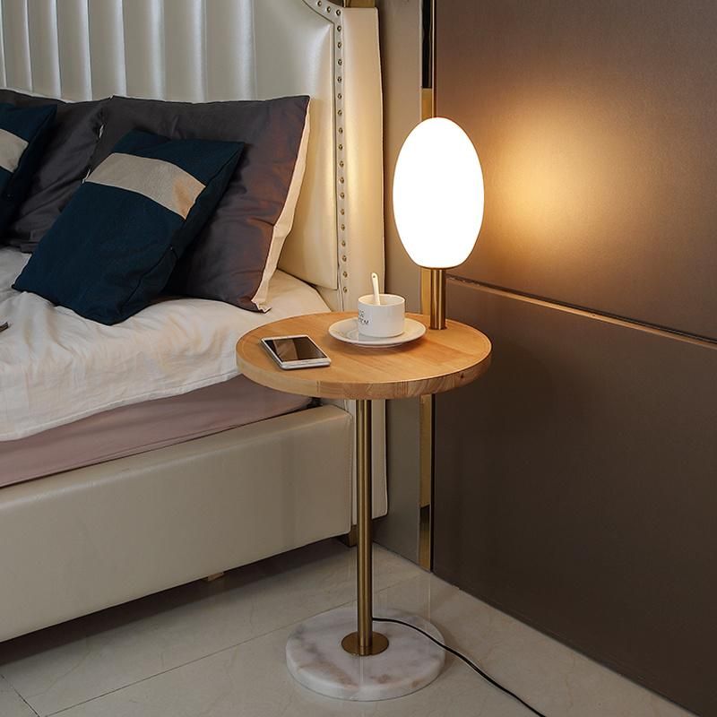 Light Luxury Sofa Side Bedroom Small Table Floor Lamp Bedside Living Room