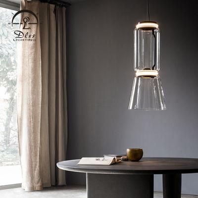 Modern Simple Style Coffee Shop Art Decor Suspension Iron Glass LED Pendant Light