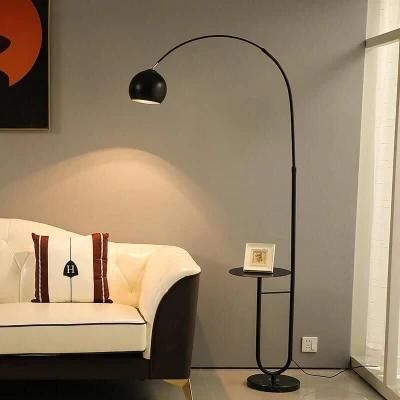 Modern Floor Lamp LED Standing Lamp with Round Table Art Deco Living Room Sofa Standing Lamp LED for Living Room (WH-MFL-128)