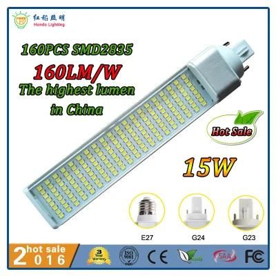 2700-6500K 85-265V 270 Degree Rotatable 15W LED Pl Bulb for Garden&Street Light