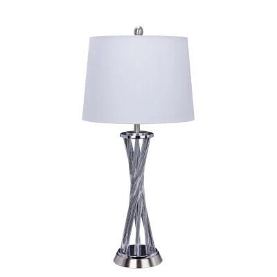 Hotel Luxury Transparent Cordless Desk Lamp Home Decorative Night Light Bedside Touch Table Lamps Modern