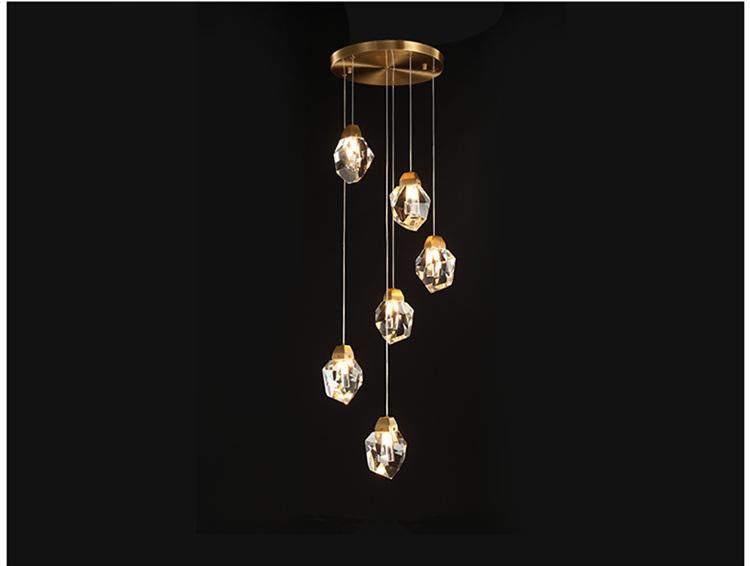 Casa Home Crystal Single LED Hotel Chandelier