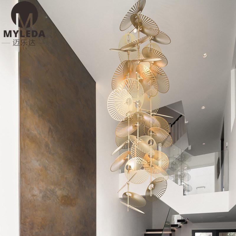 Hotel Hall Club House Villa Stair Large LED Chandelier Pendant Light