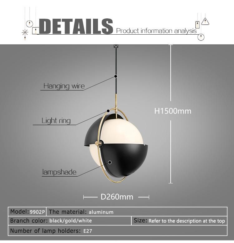 Modern LED Bulb Wholesale Price Ball Hanging Lamp