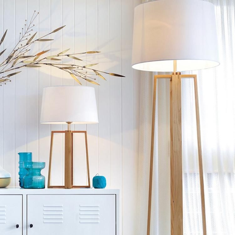 Simple Style Wooden Design Floor Lamp Table Lamp Bedside Lamp