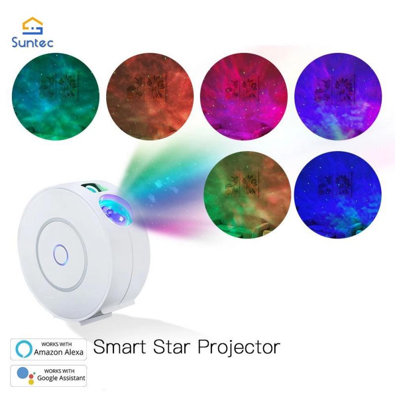 Hot Selling Smart WiFi Star Projector with Galaxy Nebula Cloud/Moving Ocean Wave Star Sky