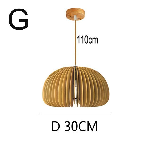 Modern Hand Made Retro Wooden Pendant Lights Japan Style Tea Room Secto Octo 4241 Pendant Lamp Droplight (WH-WP-41)