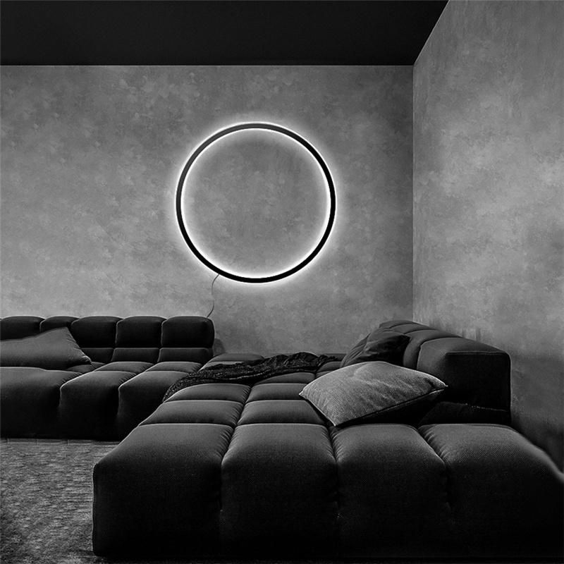 Simple Ring LED Wall Light Living Room Background Wall Decoration Wall Lamp Nordic Bathroom Decor Atmosphere LED Lights Fixtures