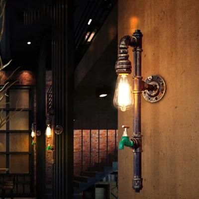 Vintage Retro Lamp Rustic Farmhouse Decor Water Pipe Wall Lamp (WH-VR-06)