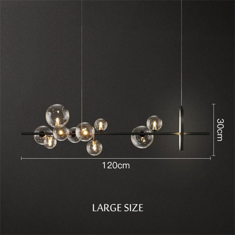 Nordic Creative Restaurant Chandelier Modern Simple Bar Front Desk Italian Designer Dining Room Glass Decorative Chandelier