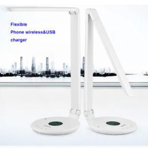 Dimmable Modern Office Wireless Charger Touch Table Lamp