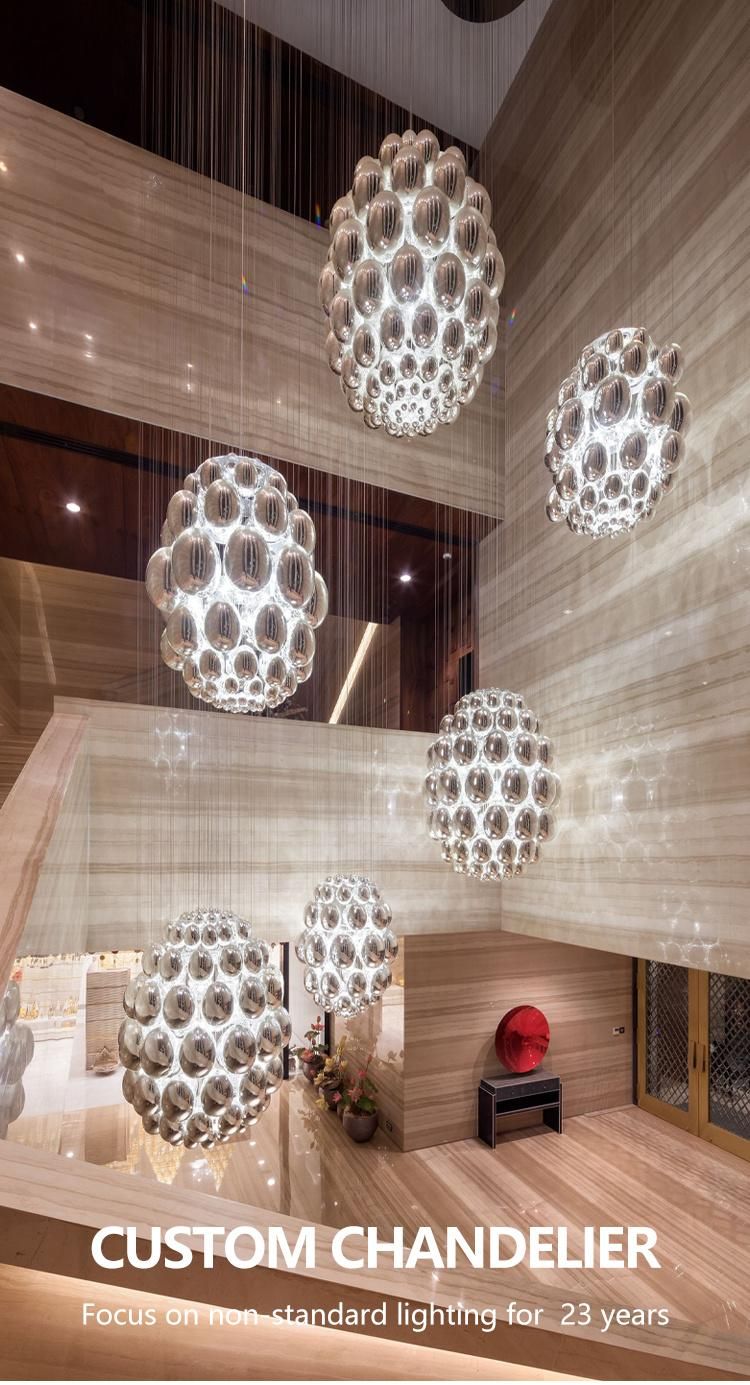 Modern Hot Sale Decoration Hotel Lobby Villa Custom Round Chandelier