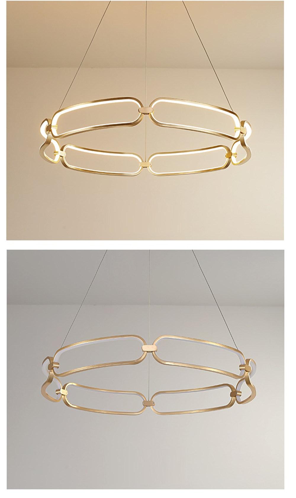 Modern Luxury LED Ceiling Chandelier Lighting Hanging Lights Ceiling Mounted Pendant Lamp for Living Room