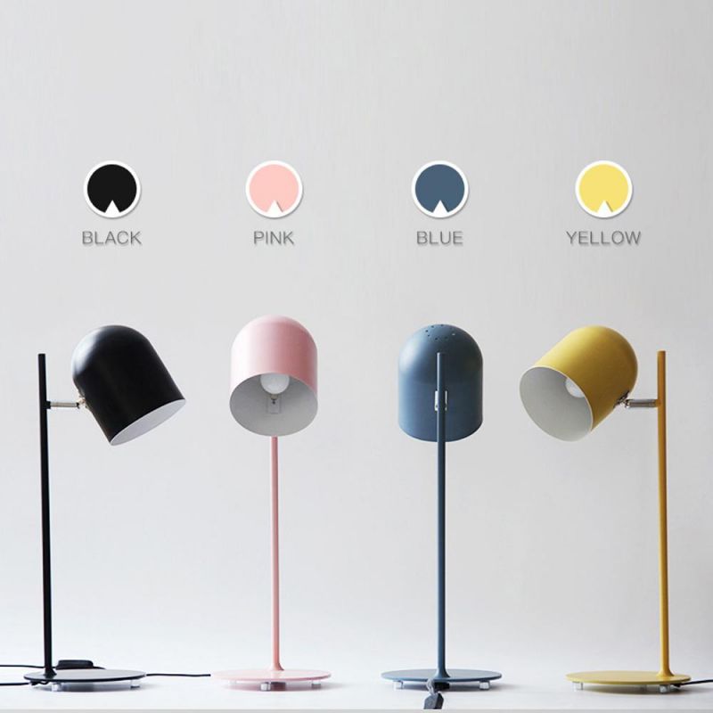 Modern Simple Style LED Table Lamp Macarons Color Bedside Table Lamp Decoration Reading
