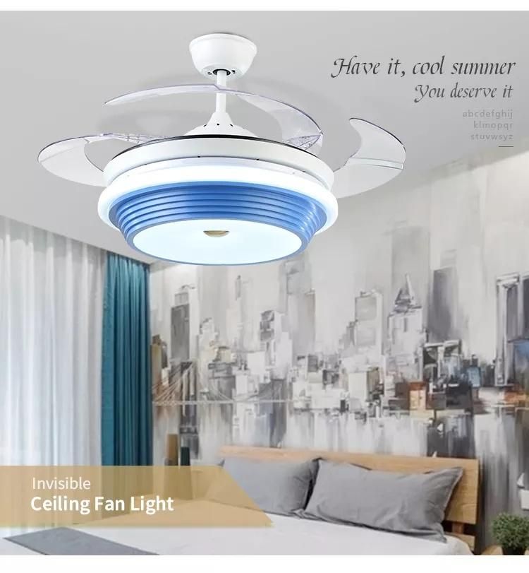 Ceiling Fan with Light Invisible Fan Blade with Remote Control Cooling Fan Electric Fan Ceiling Panel Distributor