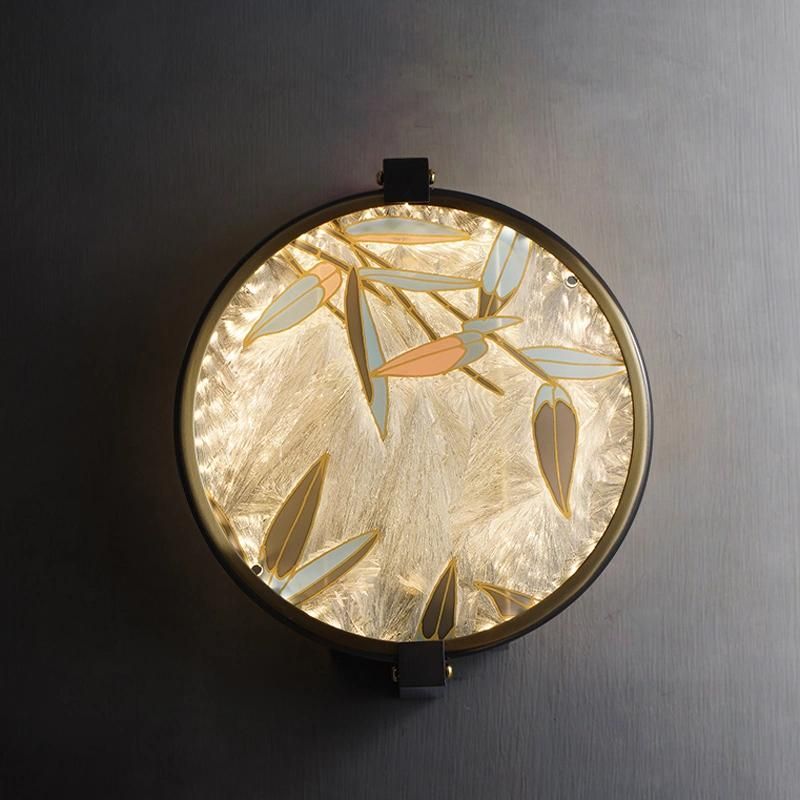 Chinese Style Copper Wall Lamp Bedroom Bedside Lamp Living Room Decorative Corridor Light
