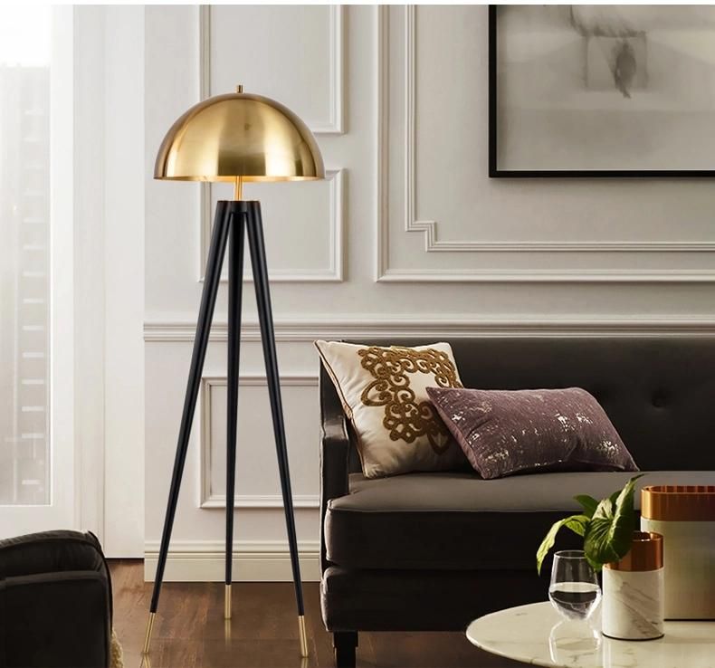 UL cUL Table Light Metal Bedside Tripod Table Lamp Mushroom Hotel Modern Portable Desk Lamp Home Luxury Fancy Designer Light Iron LED Tripod Stand Floor Lamp