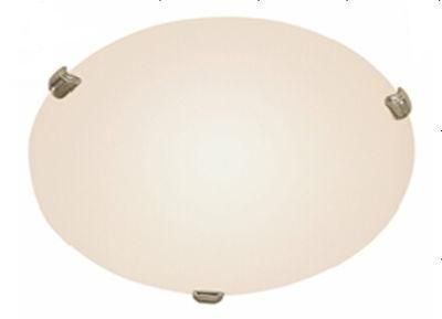 Simple Round Ceiling Lamp with Frosted Glass and Clip
