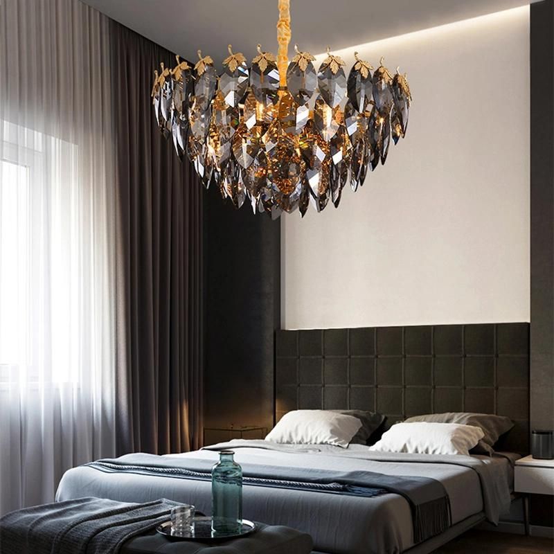 Vintage Style Crystal Chandelier Bedroom restaurant Hotel Lobby Pendant Lamp