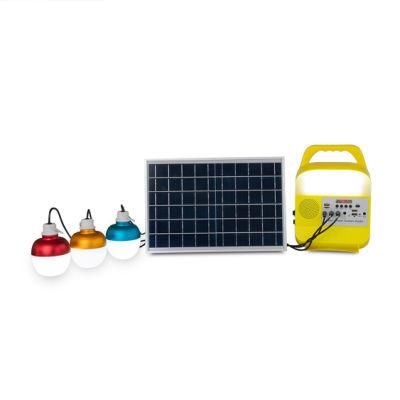 9W Solar panel OEM Order Available Reading LED Pendant Light Solar Min. Power System of Lighting FM Radio Solar Speaker Solar Light