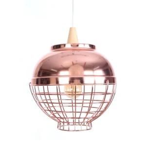 Iron Wire Hanging Industrial Kitchen Lamp Vintage Wire Guard E27 Bulb Barn LED Pendant Lamp