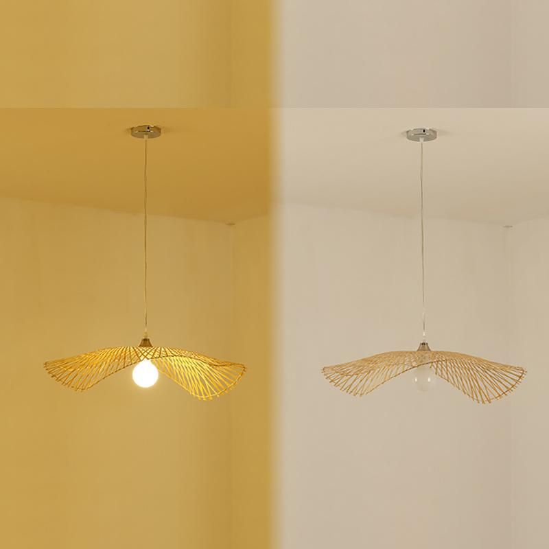 Wooden Bulb Restaurant Mall Chandelier Dining Room Pendant Lamp Light