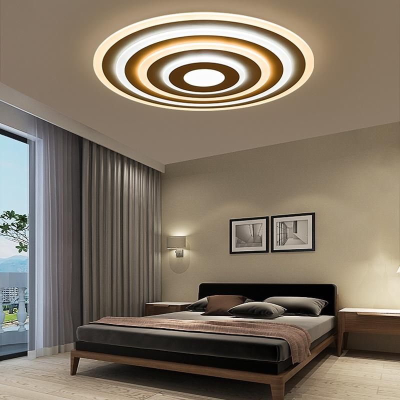 Creative Round Ceiling Light Simple Warm Bedroom Light Living Room Lamp LED