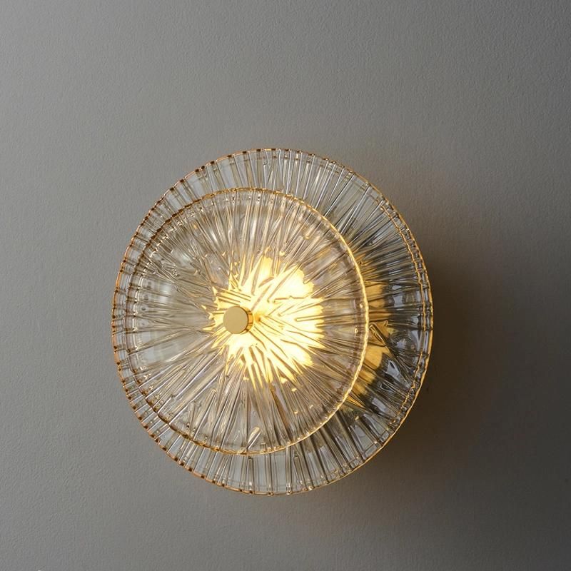 Modern Wall Lamp Creative Background Wall Glass Light Simple Bedroom Lighting