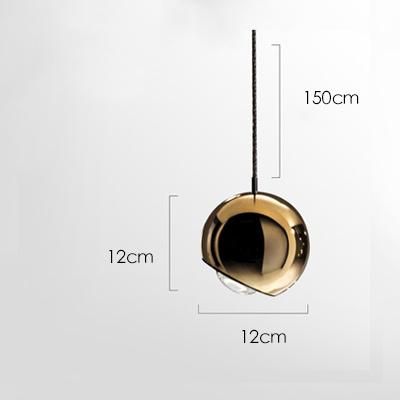Nordic Ball Pendant Lamp Gold Designer Minimalist Bedroom Modern Stairwell Bar Restaurant pendant Lamp (WH-AP-148)