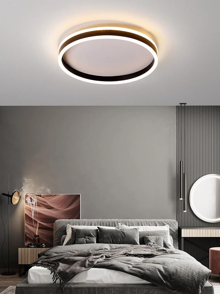 Nordic Minimalist Bedroom Round Surface Mounted Acrylic Living Room Office Modern LED Ceiling Lamp