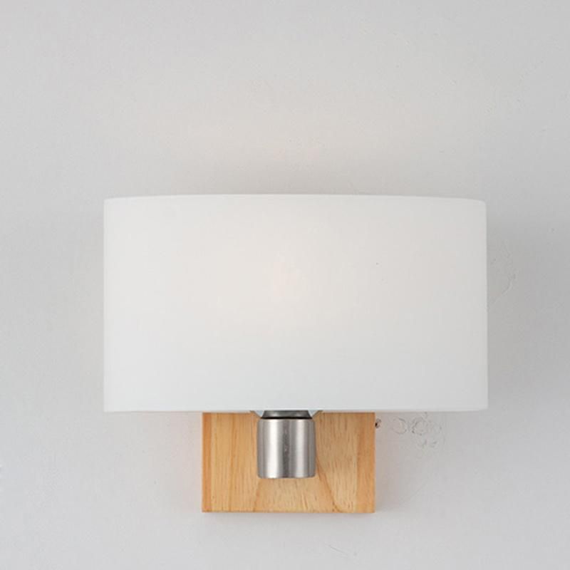 Simple Bedhead Wall Lamp Creative Hotel Room Bedroom Study Wood Light